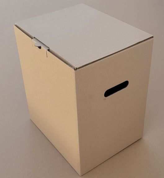Cutie de carton cu autoformare, lipită
