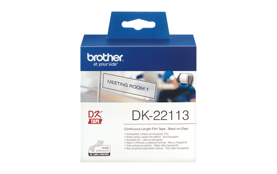 Etichete autoadezive Brother DK22113, 62mm x 15,24m, Film termic transparent